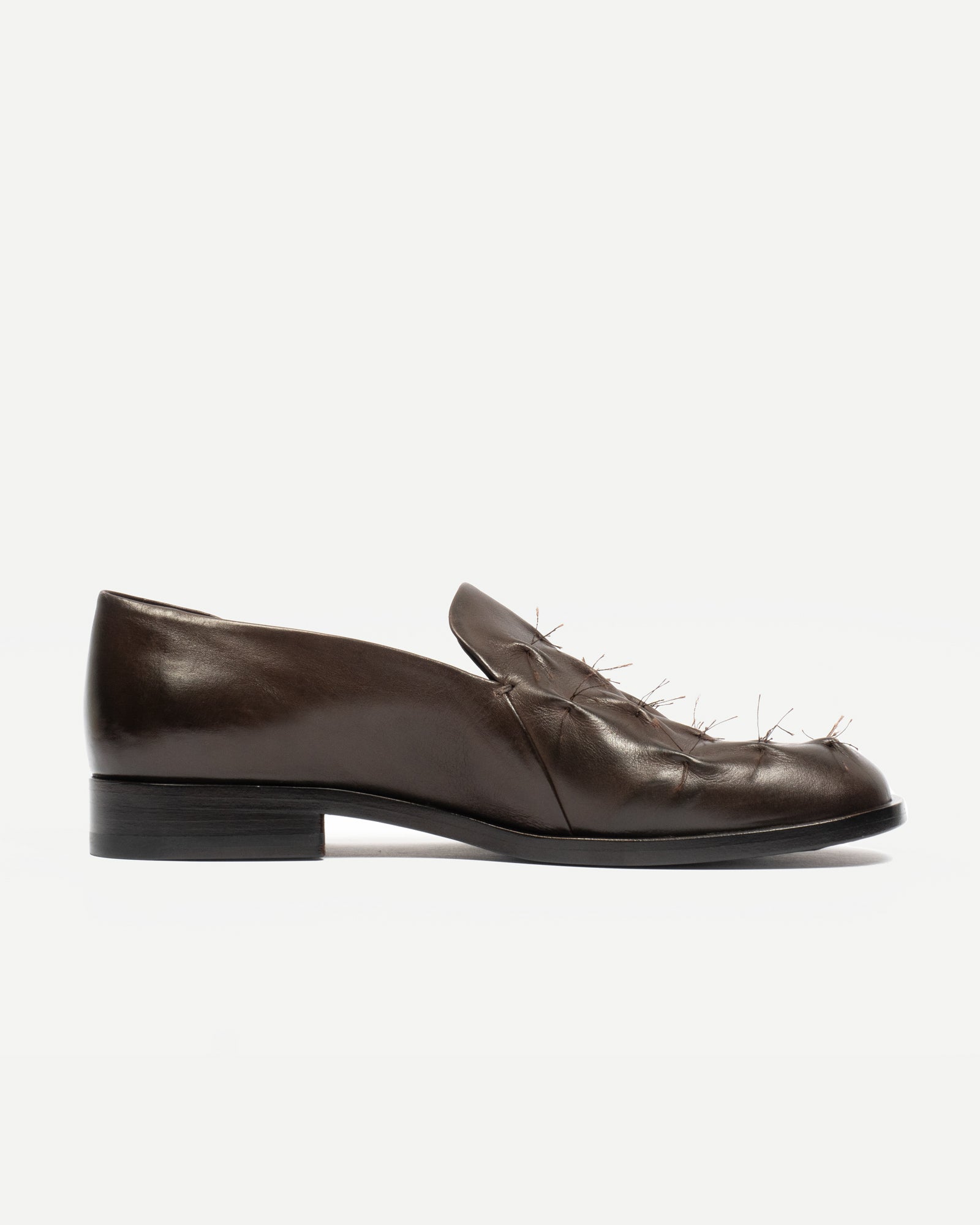 Marcos Hjorn_WRINKLED SLIP ON – DARK BROWN_2