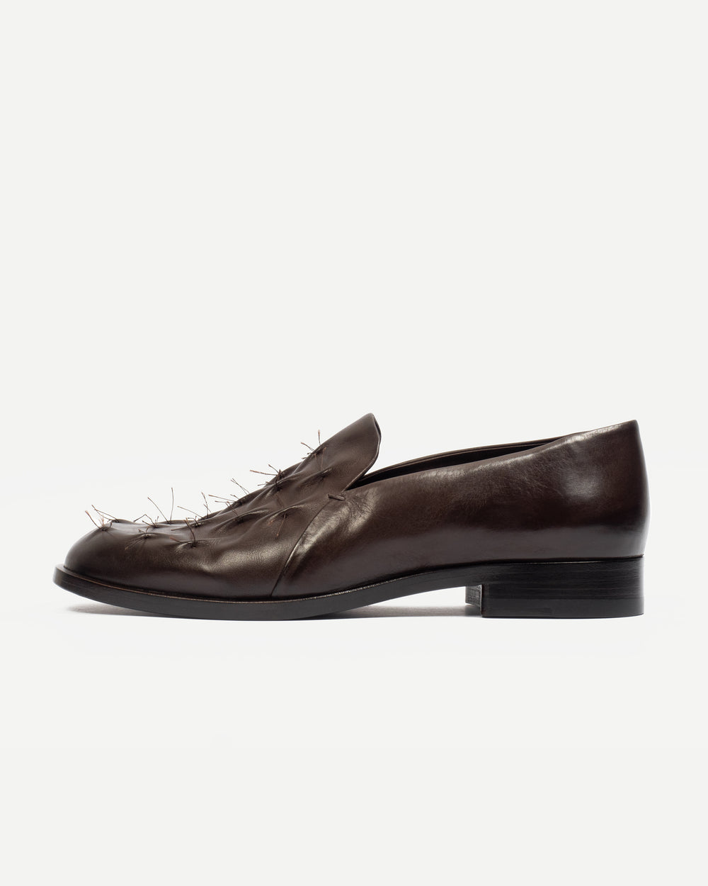 Marcos Hjorn_WRINKLED SLIP ON – DARK BROWN