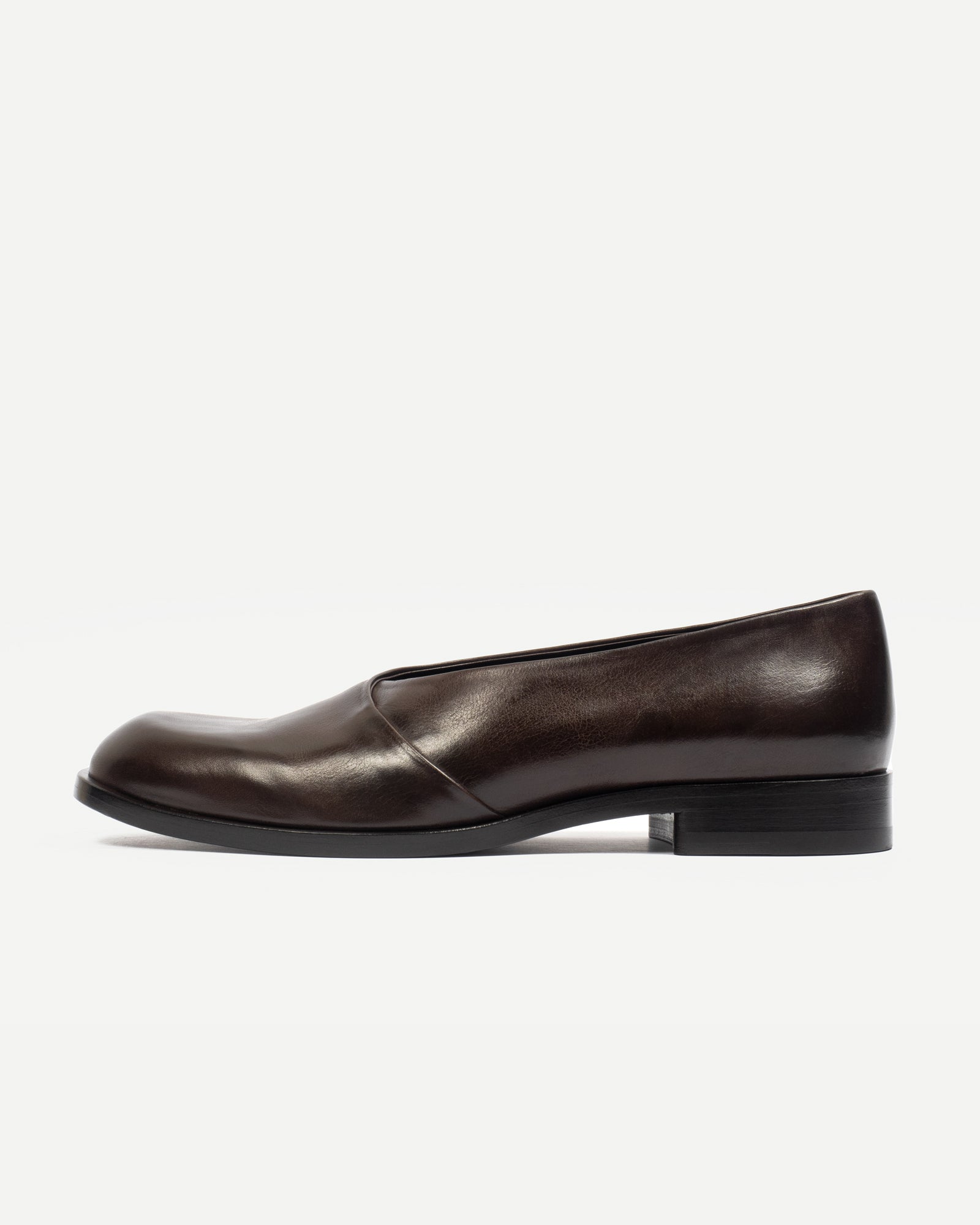 Marcos Hjorn_CROSSED BALLERINA – DARK BROWN_1